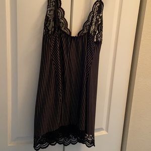Lace and Striped Love Fifi Chemise